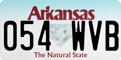 AR license plate 054WVB