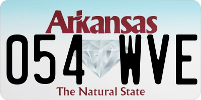 AR license plate 054WVE