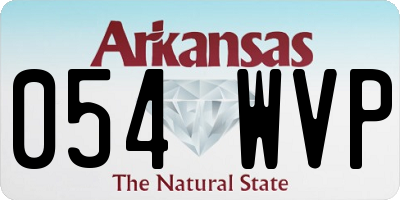 AR license plate 054WVP