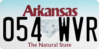 AR license plate 054WVR