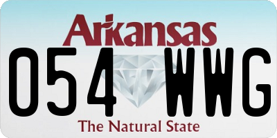 AR license plate 054WWG