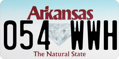 AR license plate 054WWH