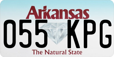 AR license plate 055KPG