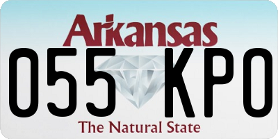 AR license plate 055KPO