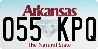 AR license plate 055KPQ