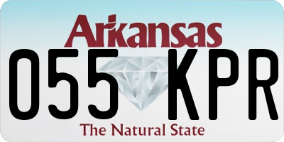 AR license plate 055KPR