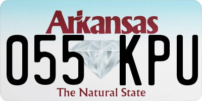 AR license plate 055KPU