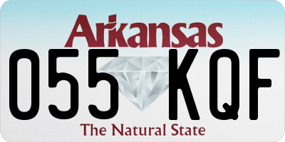 AR license plate 055KQF