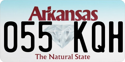 AR license plate 055KQH