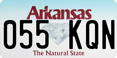 AR license plate 055KQN
