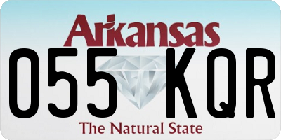 AR license plate 055KQR