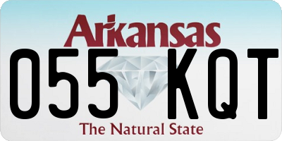 AR license plate 055KQT