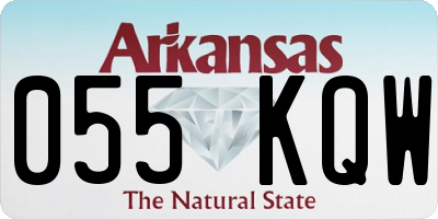 AR license plate 055KQW