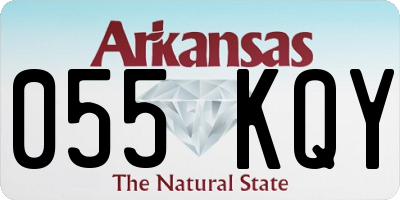 AR license plate 055KQY