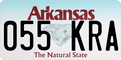 AR license plate 055KRA