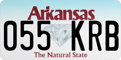 AR license plate 055KRB
