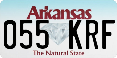 AR license plate 055KRF