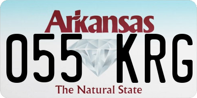 AR license plate 055KRG