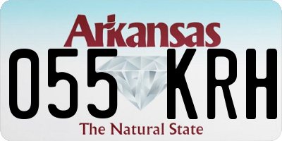 AR license plate 055KRH