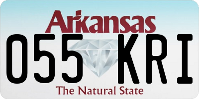 AR license plate 055KRI