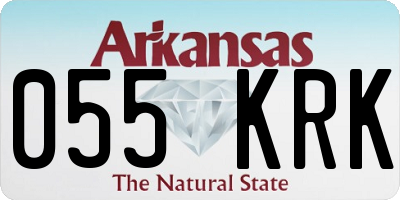AR license plate 055KRK