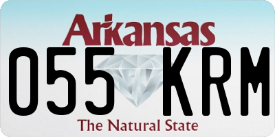 AR license plate 055KRM