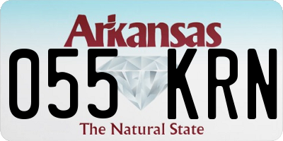 AR license plate 055KRN