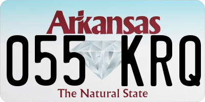 AR license plate 055KRQ