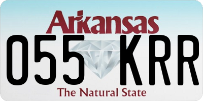 AR license plate 055KRR