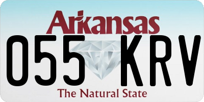 AR license plate 055KRV