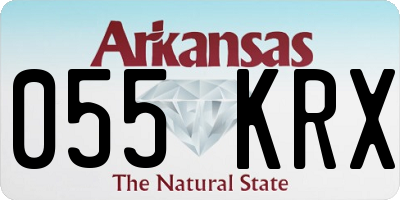 AR license plate 055KRX