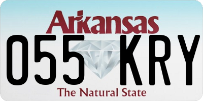 AR license plate 055KRY