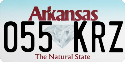 AR license plate 055KRZ