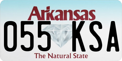 AR license plate 055KSA