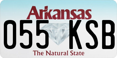 AR license plate 055KSB