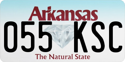 AR license plate 055KSC