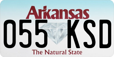 AR license plate 055KSD