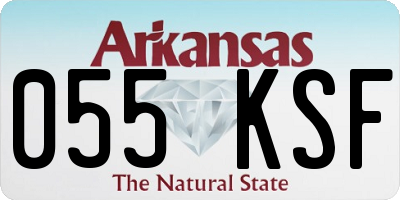 AR license plate 055KSF