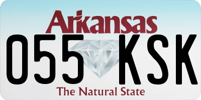 AR license plate 055KSK