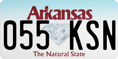 AR license plate 055KSN