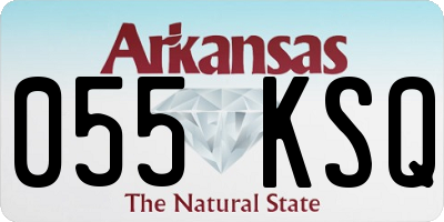AR license plate 055KSQ