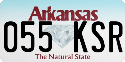 AR license plate 055KSR