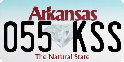 AR license plate 055KSS