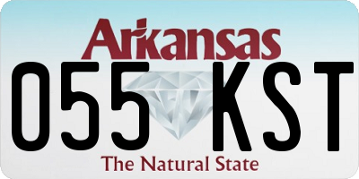 AR license plate 055KST