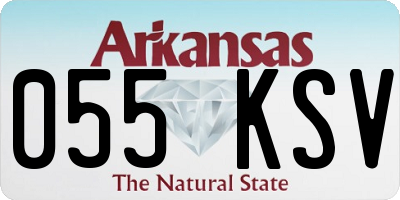 AR license plate 055KSV
