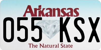 AR license plate 055KSX