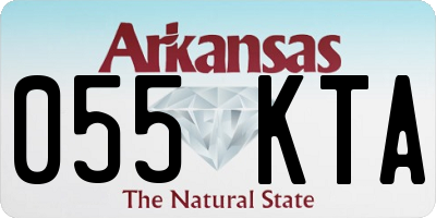 AR license plate 055KTA