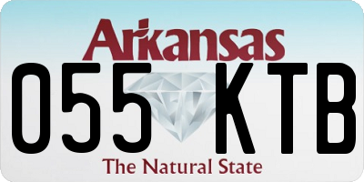 AR license plate 055KTB