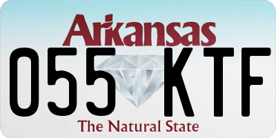 AR license plate 055KTF