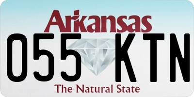 AR license plate 055KTN